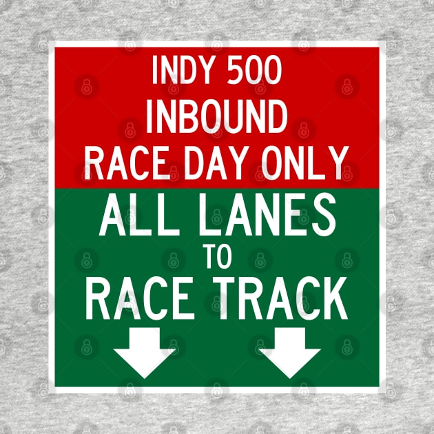 Indy 500 Inbound Race Day Traffic by Sway Bar Designs